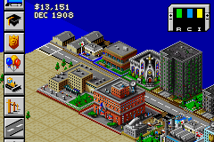 SimCity 2000 screenshot 4 for GameBoy Advance